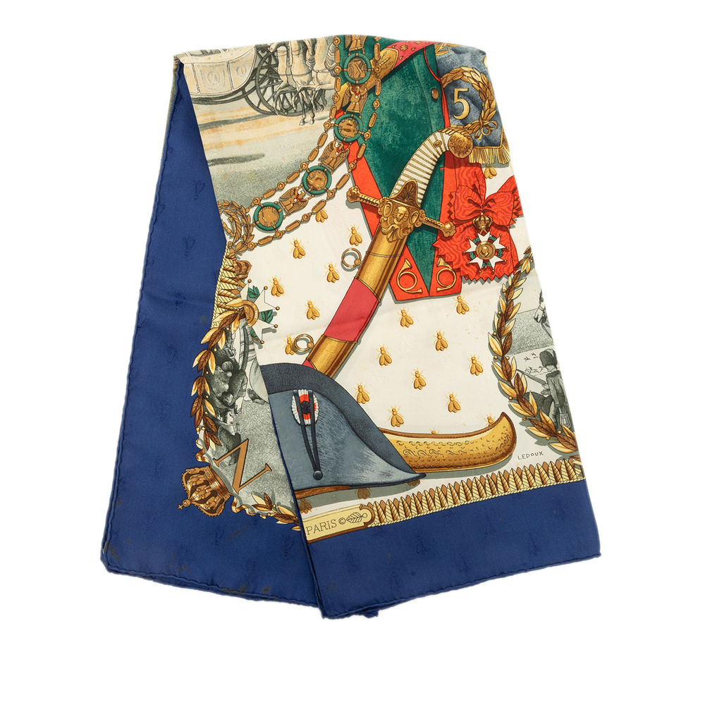 Pre-Loved Hermes Napoleon Silk Scarf 90